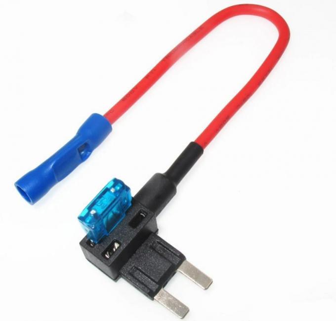 마이크로 자동차 퓨즈 어댑터 키트 12V 15 AMP 블레이드 퓨즈 홀더 0