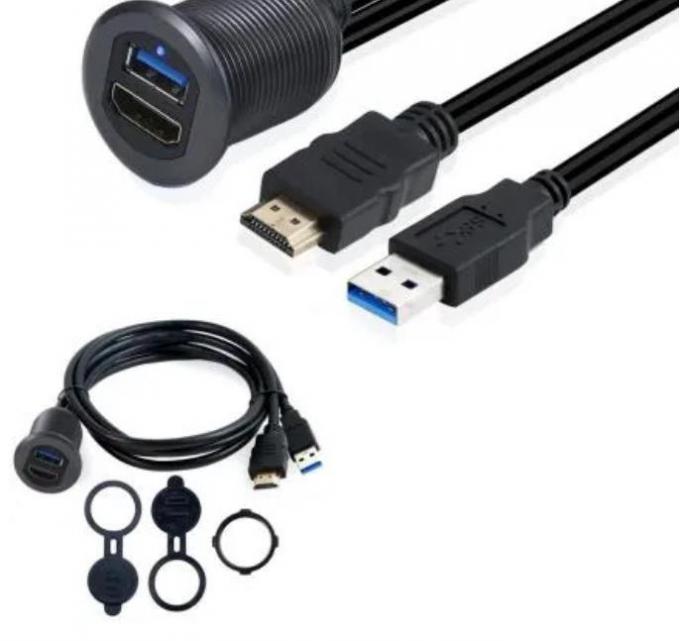 전압 24V USB 대시 마운트 어댑터 차량, 자전거, 오토바이 2