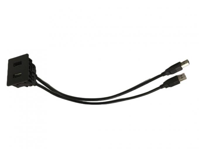 FCC 듀얼 USB 케이블 확장 랩 마운트 미쓰비시 자동차용 1