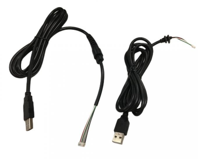 둥근 케이블 와이어 해운스 2.54mm 4 핀 DB9 여자 RS232 HMI 0