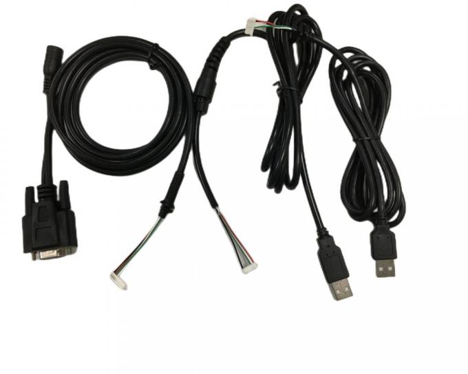 둥근 케이블 와이어 해운스 2.54mm 4 핀 DB9 여자 RS232 HMI 3