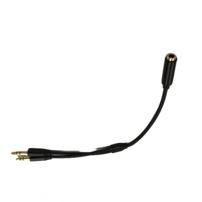 Y 스플리터 케이블 와이어 해운스 오디오 케이블 헤드셋 3.5mm 2 남성 마이크 케이블 1