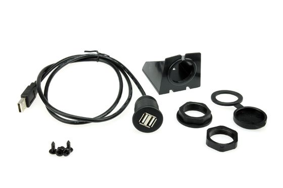 대시보드 커스텀 케이블 하번 플러시 마운트 더블 USB 유니버설 Ctuniusb