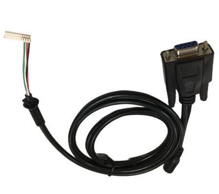 둥근 케이블 와이어 해운스 2.54mm 4 핀 DB9 여자 RS232 HMI
