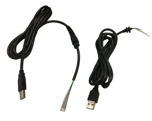 둥근 케이블 와이어 해운스 2.54mm 4 핀 DB9 여자 RS232 HMI