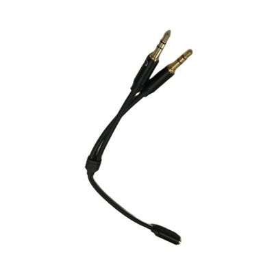 Y 스플리터 케이블 와이어 해운스 오디오 케이블 헤드셋 3.5mm 2 남성 마이크 케이블