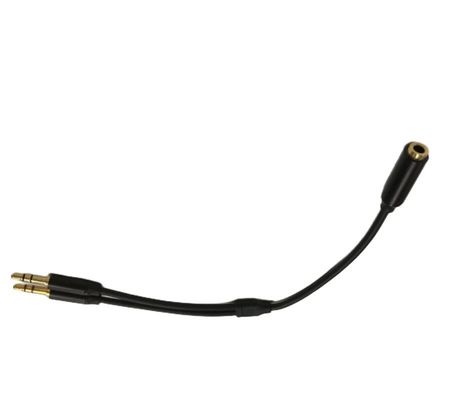 Y 스플리터 케이블 와이어 해운스 오디오 케이블 헤드셋 3.5mm 2 남성 마이크 케이블