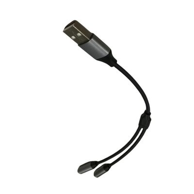 OEM 전자 와이어 허리 하나 USB 두 3.5mm 헤드폰 잭 어댑터