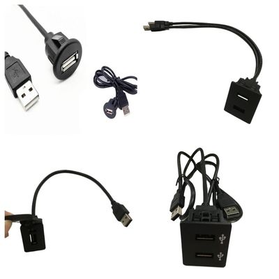 자동차 대시 케이블 와이어 허런스 단일 듀얼 자동차 충전기 USB 소켓