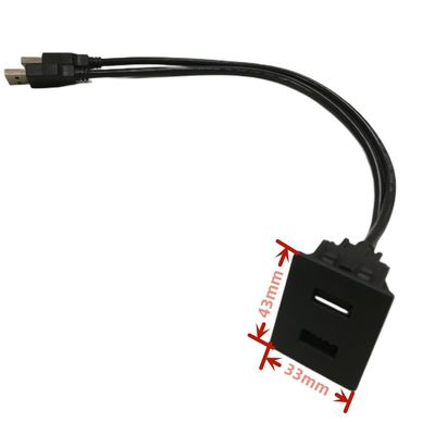 자동차 대시 케이블 와이어 허런스 단일 듀얼 자동차 충전기 USB 소켓