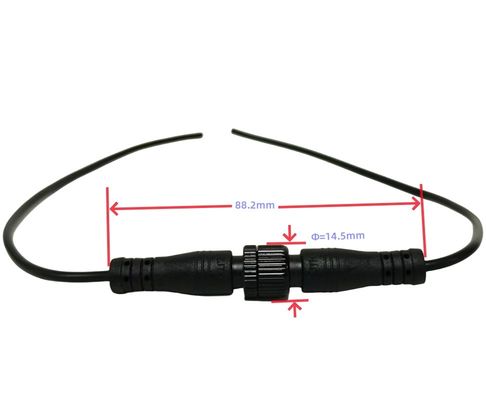 남성 직선 M12 케이블 LED 장비 / 의료 기기 OEM