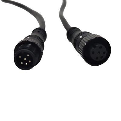 남성 직선 M12 케이블 LED 장비 / 의료 기기 OEM