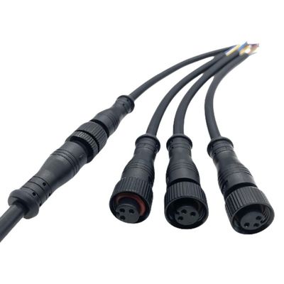 자동차 보안 / 산업 장비에 대한 사용자 지정 M12 A 타입 IP68 방수 유선 허리